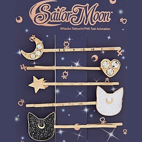 New! SAILOR MOON BOBBY PIN SET - Picture 2 of 2